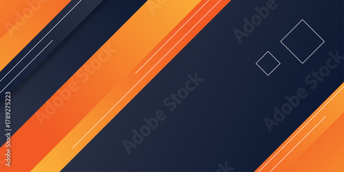 Abstract background with vibrant blue and orange angular shapes. Vectors abstract graphic design banner pattern presentation background web template internet poster or web brochure cover, wallpaper. 