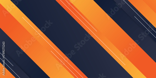 Abstract background with vibrant blue and orange angular shapes. Vectors abstract graphic design banner pattern presentation background web template internet poster or web brochure cover, wallpaper. 