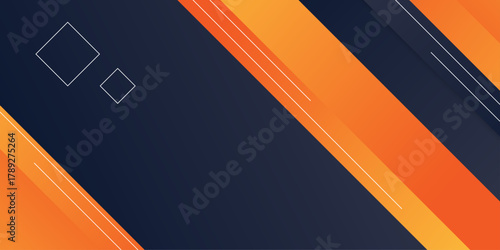 Abstract background with vibrant blue and orange angular shapes. Vectors abstract graphic design banner pattern presentation background web template internet poster or web brochure cover, wallpaper. 