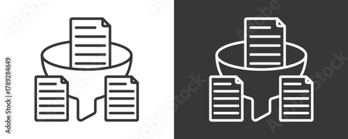 Data Extraction Icon Set Multiple Style Collection