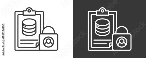 Data Privacy Icon Set Multiple Style Collection