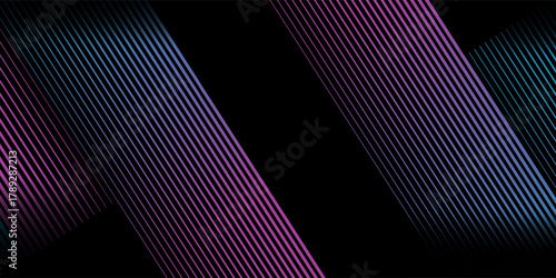 3D red blue lines techno abstract background overlap layer on dark space with diagonal shape decoration. Modern graphic design element stripes style concept for banner, flyer, card, or brochure cover