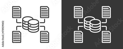 Big Data Icon Set Multiple Style Collection