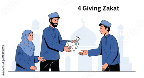 Community Giving Zakat Donation for Charity and Support