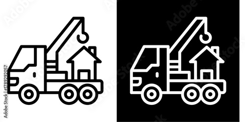 Crane  Icon Element For Design
