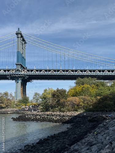 Manhattan Bridge in Brooklyn, New York