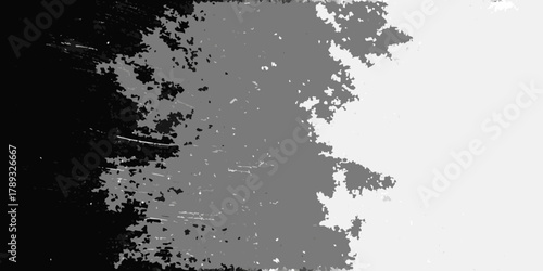 Abstract monochrome background with textured distressed pattern and gradient effect