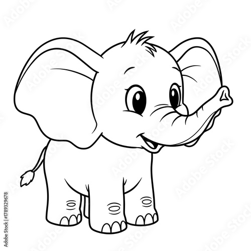 小さな象の笑顔