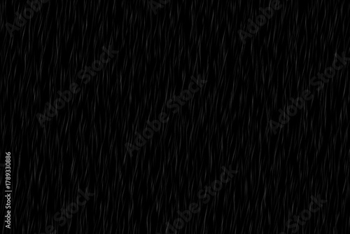Abstract Rain Overlay Effect on Black Background with Streaks of Light, Digital Downpour, Stormy Weather Element, Falling Drops Texture