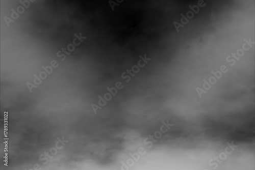 Dynamic Black and White Smoke Overlay Background Texture with Ethereal Fog and Mysterious Haze Effect for Abstract Graphic Design and Visual Motion