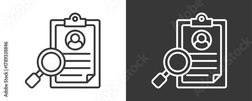 Hiring Icon Set Vector Collection Isolated In Black And White