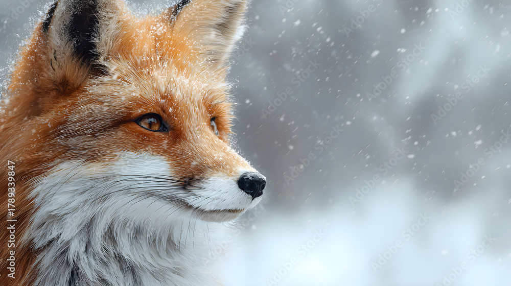 Obraz premium red fox vulpes