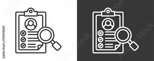 Assessment Icon Set Vector Collection Isolated In Black And White