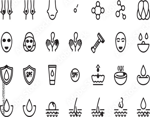 Collection of Delicious Food and Drink Icons for Culinary and Lifestyle Themes