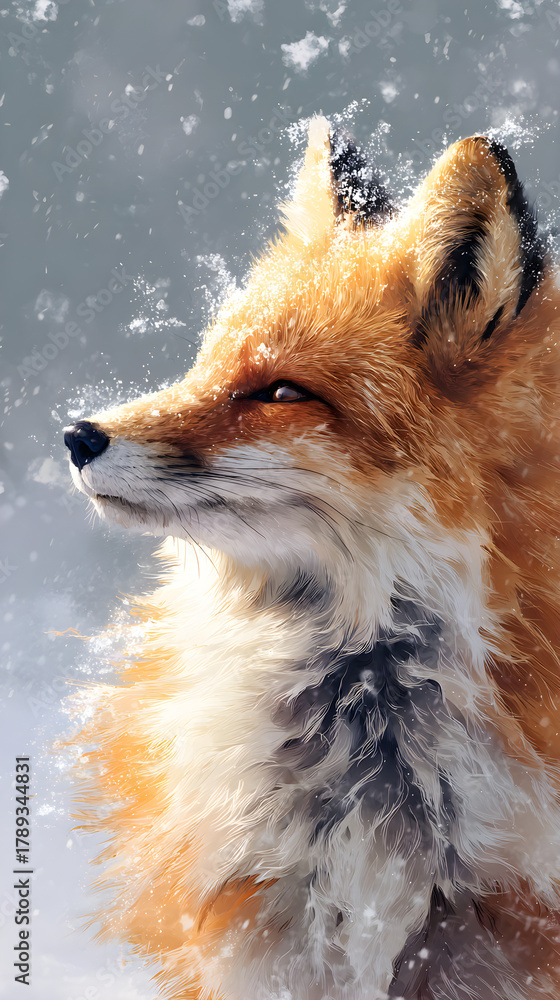 Obraz premium red fox vulpes