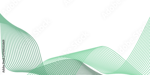 Abstract vector background, blue and green waved lines for brochure, website, flyer design. Transparent smooth wave, Abstract template with green lines in swirl soft style.
