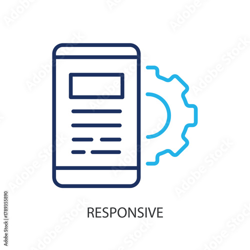 Responsive thin line icons. Original vector illustration.