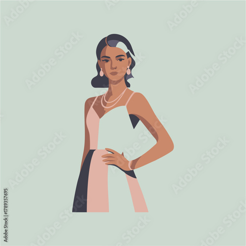 girl with headphones