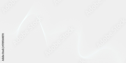 Dot white gray wave light technology texture background. Abstract big data digital concept. 3d rendering.