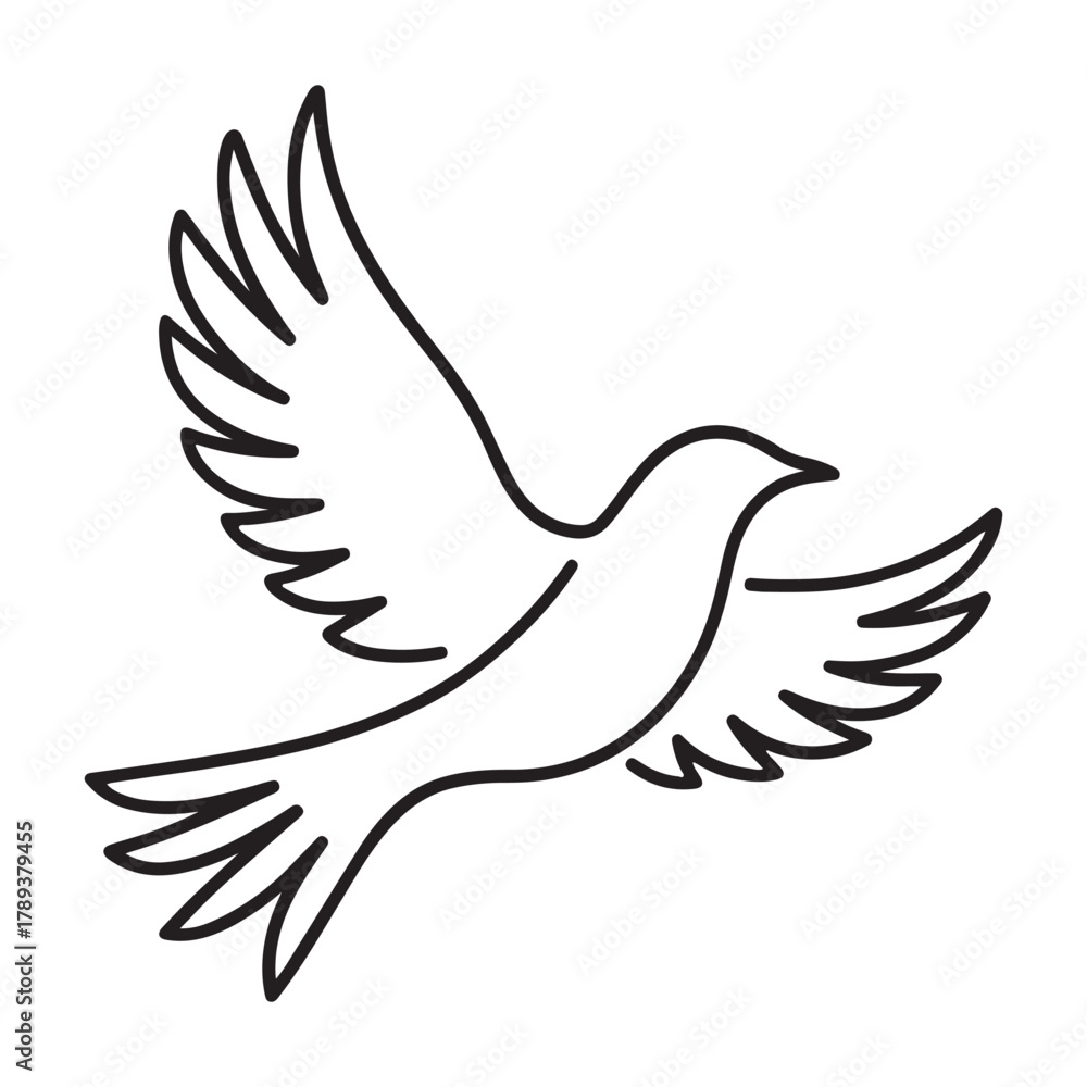 Obraz premium white dove flying