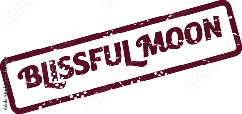 Blissful Moon Rubber Stamp Mark for Celestial Wonders and Serene Night Scenes