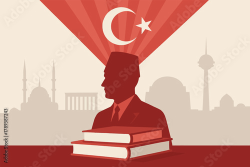  29 Ekim Cumhuriyet with Turkish National Pride and Elegant Symbolism