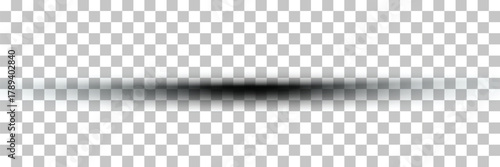 Subtle drop shadow effect a realistic vector element for graphic design isolated on a transparent background EPS vector