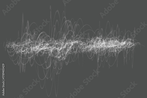 Abstract white lines create a dynamic wave pattern a modern and artistic design element ideal for backgrounds and visual effects EPS vector