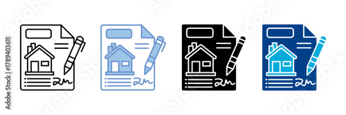 Agreement Icon Set Multiple Style Collection