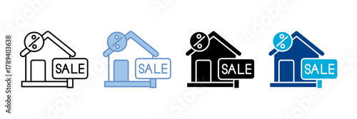 Sale Icon Set Multiple Style Collection