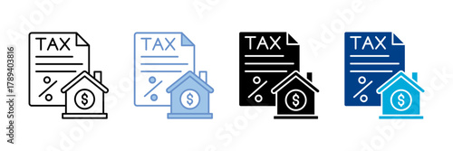 Lease Icon Set Multiple Style Collection