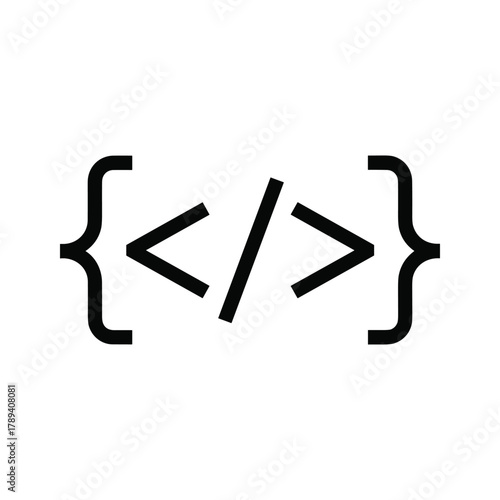 Code brackets icon