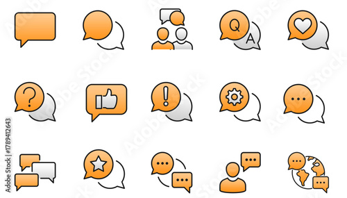 Bubble Icon – Vector Chat and Message Symbol for Communication Design