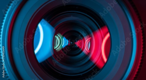 Sci-fi metal machinery lens concept