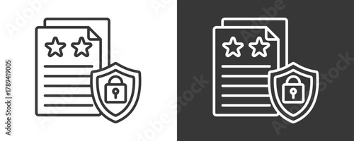 Regulatory Icon Set Vector Collection Isolated In Black And White