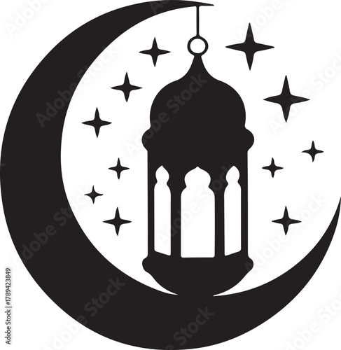 Ramadan lantern sunset mosque	