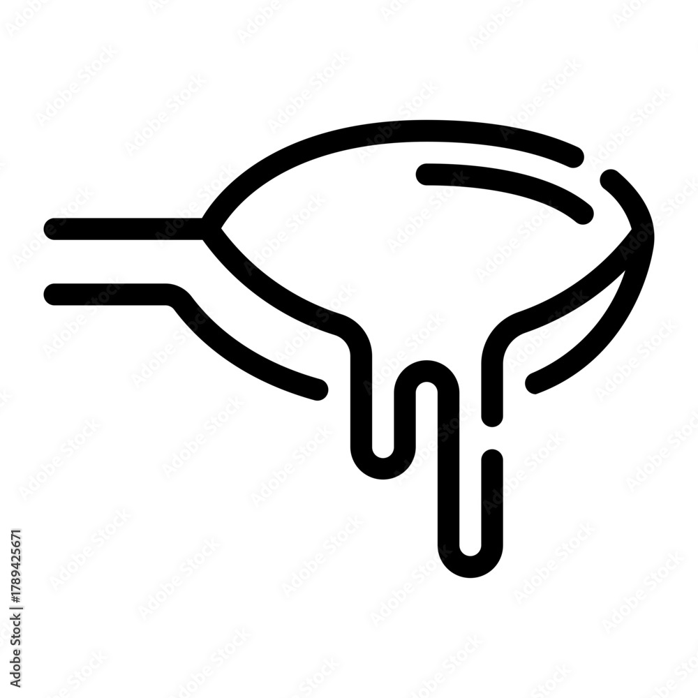 Obraz premium syrup line icon