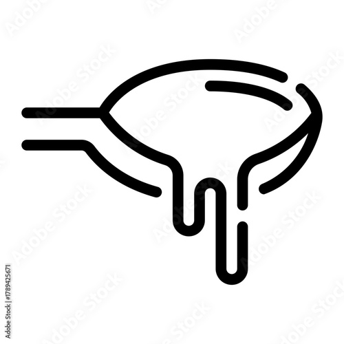 syrup line icon
