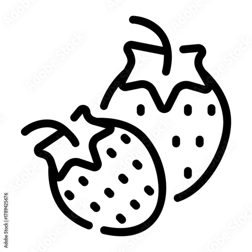 strawberry line icon