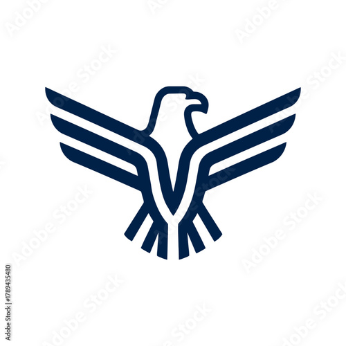 Eagle stylized insignia element