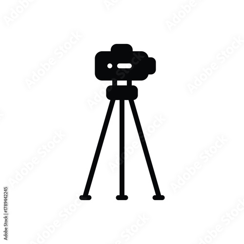 Black solid icon for  surveying tools