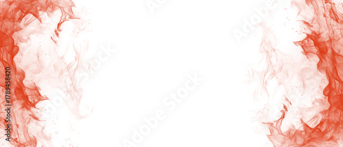 Photos Abstract watercolor fiery flames with red hues isolated on transparent backgroun