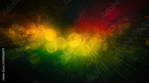 Vibrant, abstract background featuring a colorful bokeh effect.