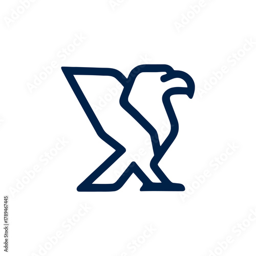 Griffin outline in bold stroke