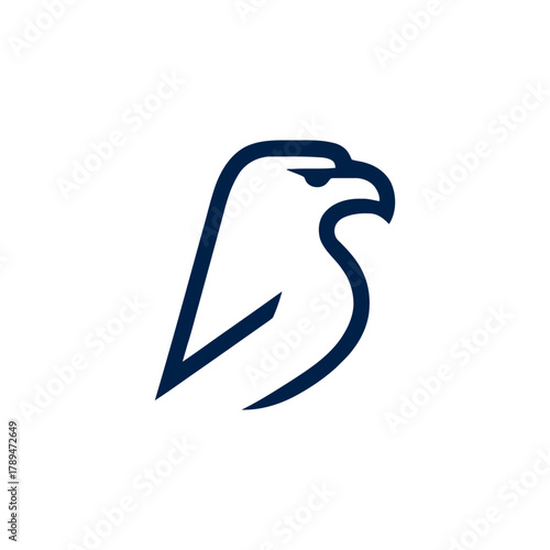 Eagle outline bird icon