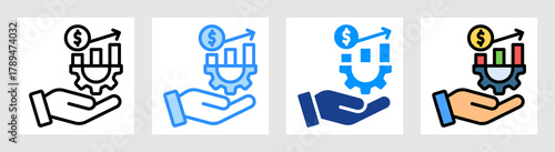 Profitability Icon Collection Set Multiple Style
