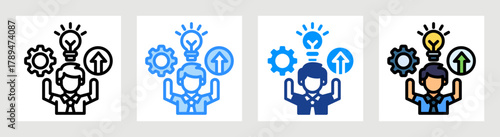 Abilities Icon Collection Set Multiple Style