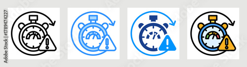 Time Limit Icon Collection Set Multiple Style