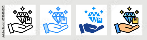 Value Proposition Icon Collection Set Multiple Style