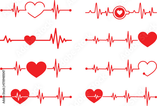 Heart rate monitor in hospital theater. Medical vital signs monitor instrument in a hospital on anesthesia surgery monitor. Patient heartbeat at the